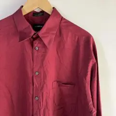 claiborne メンズ　長袖　エンジ　L
