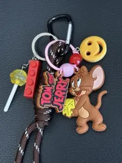 じゃらじゃらキーホルダー トムとジェリー パラコード バッグチャーム