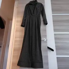 FOREVER 21 ブラックストライプ オールインワン