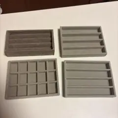ベロアケース縦&ネックレス　アクリルケース用4点