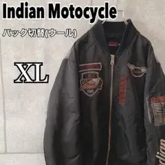 【希少デザイン】Indian インディアン モトサイクル MA-1 バック切替