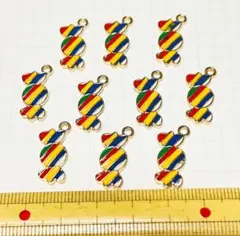 キャンディ　エナメルチャーム　10個