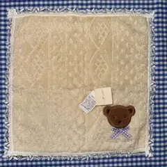 最終値下げ【新品／未使用】JILL STUART クマ刺繍ハンカチ