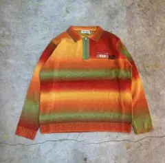 TTT MSW | KASURI knit polo | orange