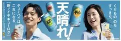 上戸彩　錦戸亮　ロングポスター　新CMサントリー天晴れ