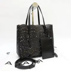 アライア　mina25 トートバッグ　2way ショルダーバッグ　ブラック