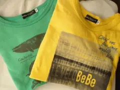 べべ　BeBe 130 半袖Tシャツ　2枚セット　プリント
