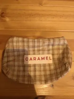 caramel ギンガム　ポーチ