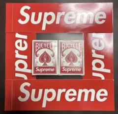 Supreme ノベルティ⭐️ミニトランプカード2箱　未開封&開封済