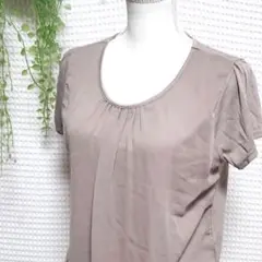 ☆ L&B（L）半袖 カットソー グレージュ