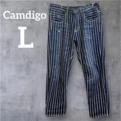 Camdigo ストライプデニムパンツ L5-440G