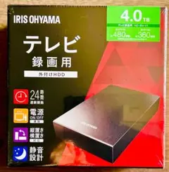 アイリスオーヤマ テレビ録画用 外付け4TB HD-IR4-V1 アイリス