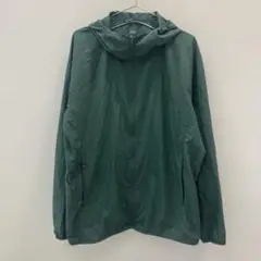 D228 ユニクロ 長袖ナイロンジップジャケット グリーン メンズ XL
