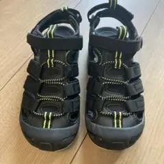 HAWKINS サンダル　マオリ　BLACK キッズ　19cm