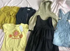 子供服セット（デニム・フード付き・プリント）