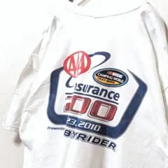 ナスカーキャンピングワールドインシュアランス2000 Tシャツホワイト白古着