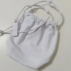 A.la Malva アラマルヴァ 本革レザー 巾着バッグ ホワイト 美品