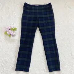 良品★日本製 【アプワイザーリッシェ】 カジュアルパンツ (M) チェック柄