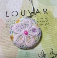 【ストラップ】 刺繍 ハンドメイド ストラップ