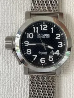 SEALANEシーレーン　機械式自動巻き　リューズキャップ100m防水　稼働良好