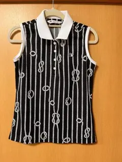 BLACK & WHITE レディース　ノースリーブ　ゴルフウエア