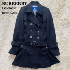 極美品✨バーバリーブルーレーベル ナポレオンコート ノバチェック 黒 40