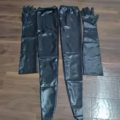 フェイクレザーグローブ&ニーソックス