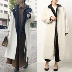 未使用タグ付☆アメリヴィンテージ ボアコート ミリタリージャケット 2way