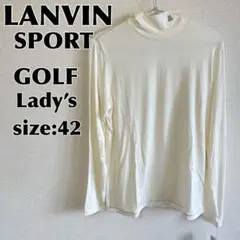 ランバン レディース ゴルフ インナー シャツ Tシャツ ロンT モックネック