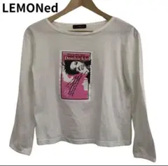 LEMONed Doohickie グラフィックプリント長袖Tシャツ　カジュアル