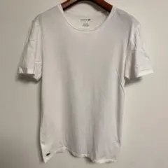 LACOSTE ラコステ ホワイト クルーネック Tシャツ L（M相当）