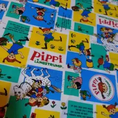 長くつ下のピッピ生地Pippi Långstrump 110✖️50
