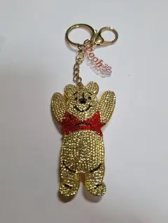 ディズニー　くまのプーさん　キラキラ　マスコット　キーホルダー