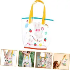 ❣️うさぎのかわいいビニールバッグ　透明トートバッグ　トラベルトートバッグメッシュ