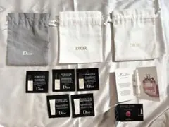 Dior 巾着 ポーチ ホワイト ゴールド /グレー 合計3巾着