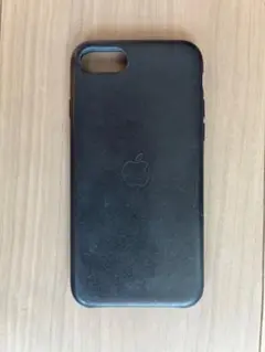 Apple iPhone SE第3世代　純正レザーケース　ブラック　中古