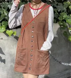 【HELLO.SANFRANCISCO】スウェードミニワンピース
