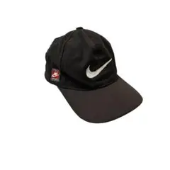Nike ブラックキャップ スウッシュロゴ 00s