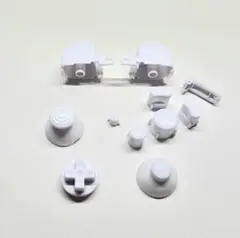ゲームキューブコントローラー　GCコン　カスタムボタンスティック　ホワイト
