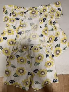 ひまわり柄 上下セット 110サイズ