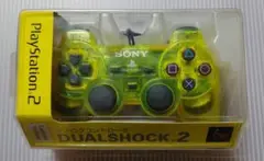 PS2 DUALSHOCK2 純正 コントローラー レモンイエロー クリア