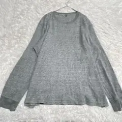 UNIQLO ユニクロ ワッフルクルーネックTシャツ メンズ XL 長袖