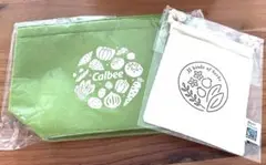 エコフェルトミニバッグ、コットン巾着 セット