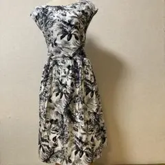 Bou Jeloud ロングワンピース　サイズM 白　黒　コットンワンピース38