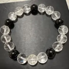 オニキス ヒマラヤ水晶 ブレスレット 天然石