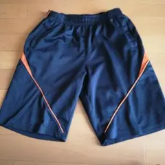 紺 オレンジ ハーフパンツ 160cm 吸水速乾 部屋着 運動 クラブ