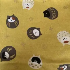 QUILT GATE 猫だるま　綿生地