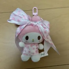 マイメロ リボン姫 マスコットキーホルダー　バラ柄