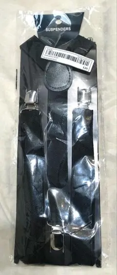 新品未使用 黒サスペンダー