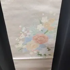 154 帯　名古屋帯　花模様　ラメ　和装 着物